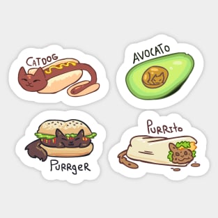 Cat Food Puns Sticker